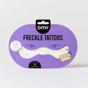 Planche de tatouages visage éphémères argentés - Cosmic Queen
