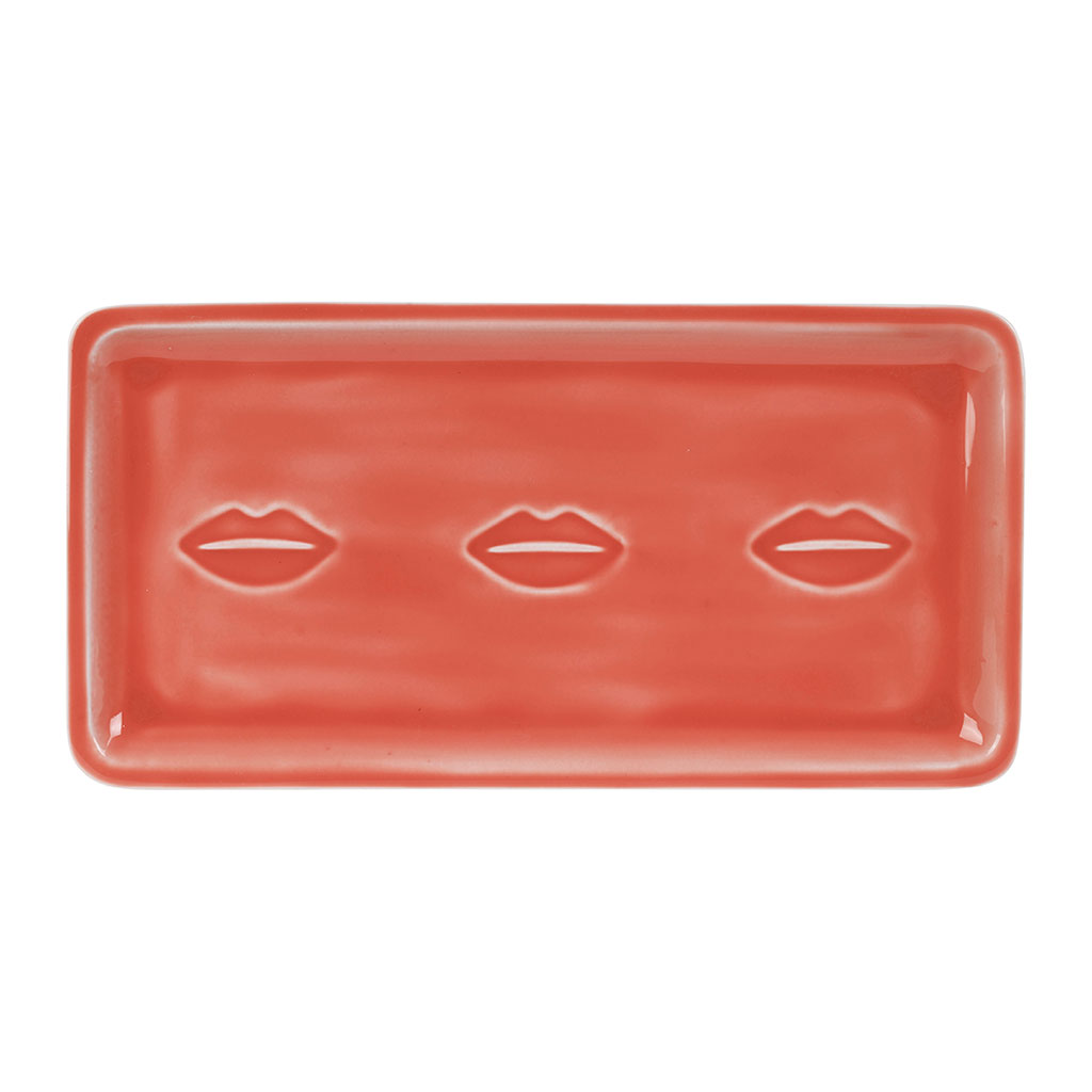 Plateau en fer corail 30x15cm - Allegra