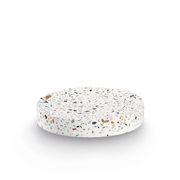 Porte-savon en ciment blanc d12cm