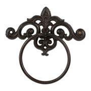 Porte serviettes mural en fonte brun - Module