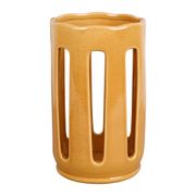 Porte ustensiles en grès moutarde h20cm - Organic