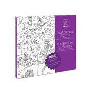 Poster à colorier 70x100cm - magic