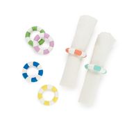 Rond de serviette bouée (x6) multicolore