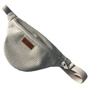 Sac banane en velours écru