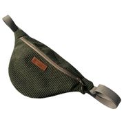 Sac banane en velours kaki