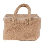 Sac isotherme en tissu bouclette beige - Funky