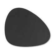 Set de table effet cuir noir 34x42cm