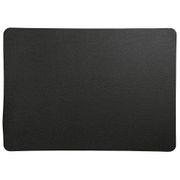 Set de table rectangle simili cuir noir 46x33cm - Optic
