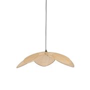 Suspension tulipe en bambou naturel d70cm E27
