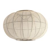 Abat-jour pour suspension en fer et coton écru d45cm - Enigma