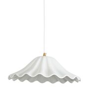 Suspension en porcelaine blanc d31cm E27 - Clarelis