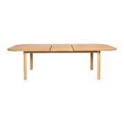 Table à manger extensible en chêne naturel 200(+50)x100cm - Sirocco