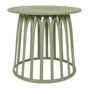 Table basse de jardin ronde kaki d50cm - Lumi