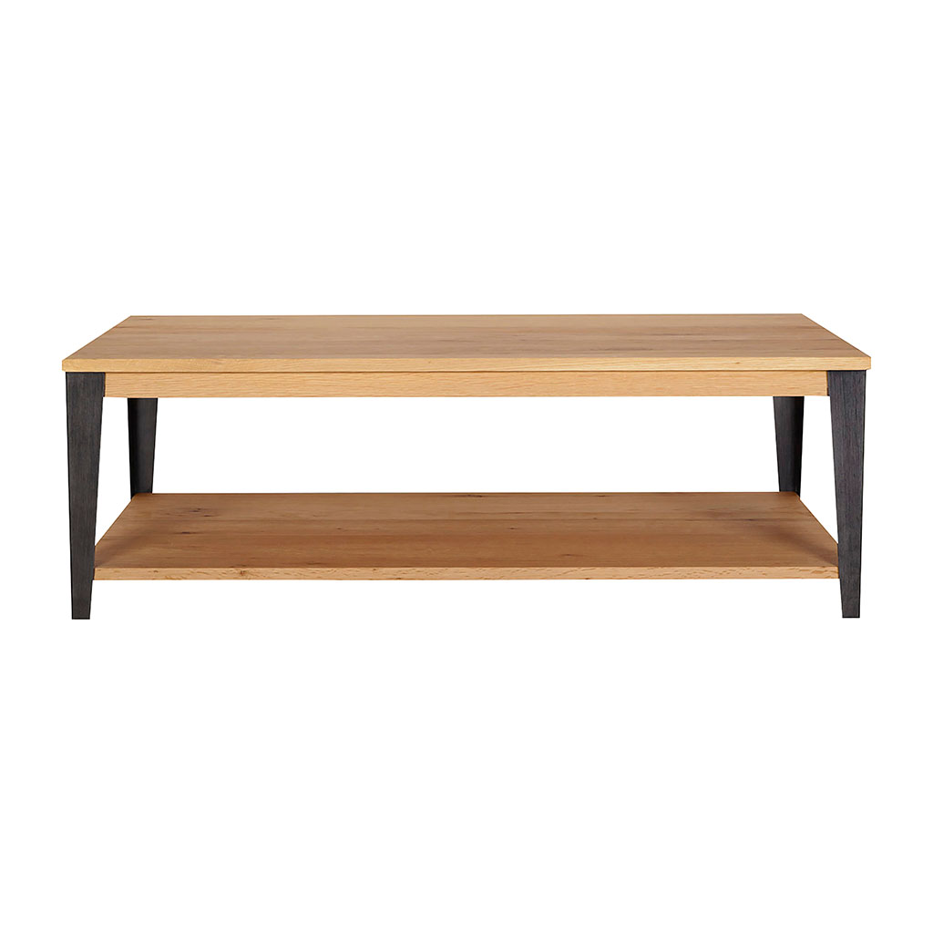Table basse en acier et bois massif Brick – 80 x 160 x 45 cm - MY