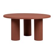 Table basse ronde 3 pieds en fer terracotta d70xh35cm - Minimal