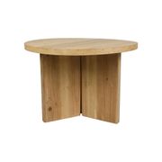 Table basse ronde en panneau de bois naturel d50cm - Sienna
