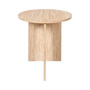 Table d'appoint ronde en bois clair d45cm - Pietra