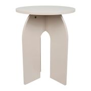 Table d'appoint ronde en bois écru d40cm - Folky