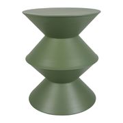 Table d'appoint ronde en fer vert mat d36cm - Arty