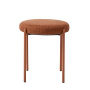 Tabouret en tissu rouille - Pelican