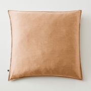 Taie d'oreiller en lyocell camel 63x63cm - Lysandre