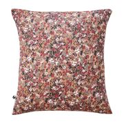 Taie d'oreiller en gaze de coton imprimée camel 60x60cm - Capucine