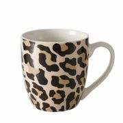 Tasse jumbo en grès léopard 40cl - Leony