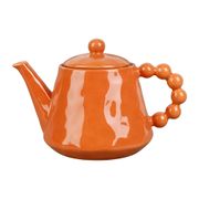 Théière en grès blanc terracotta avec filtre 1L - Organic