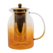 Théière en verre borosilicate ambre 1.5L - Funky