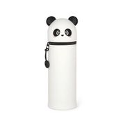 Trousse 2 en 1 en silicone blanc et noir - Panda