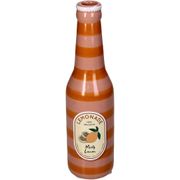 Vase bouteille citron faïence fine d6.5xh24cm