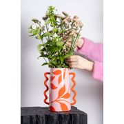 Vase en céramique rose et orange h25cm - Rodrigo
