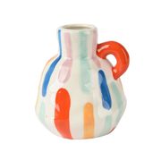 Vase en dolomite multicolore h13cm