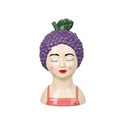 Vase femme en dolomite prune h24cm - Mocoa