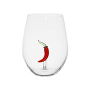 Verre à eau piment en verre borosilicate 50cl