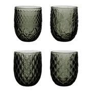 Verre à eau x4 gris fumé 35cl - Effluve